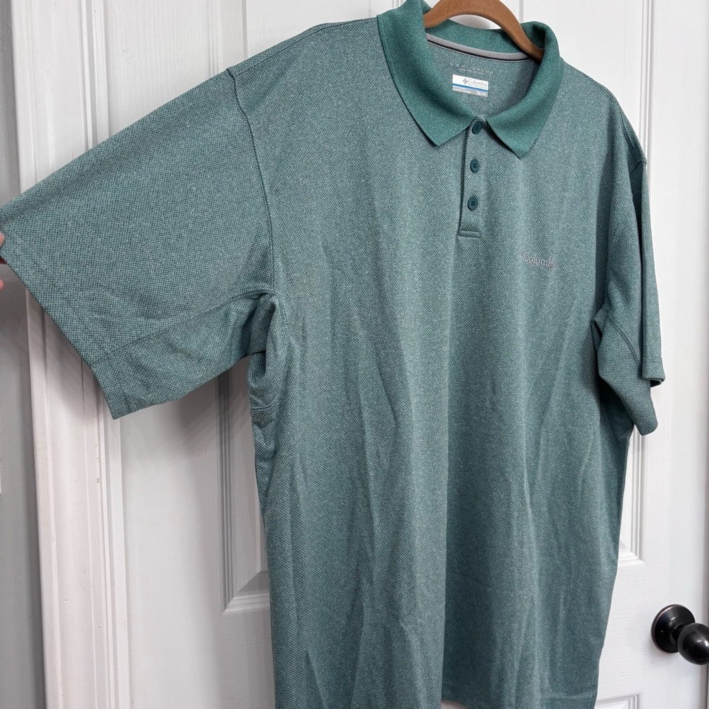 Green Omni-Shade Polo Shirt | Columbia 1X - Picture 3 of 9
